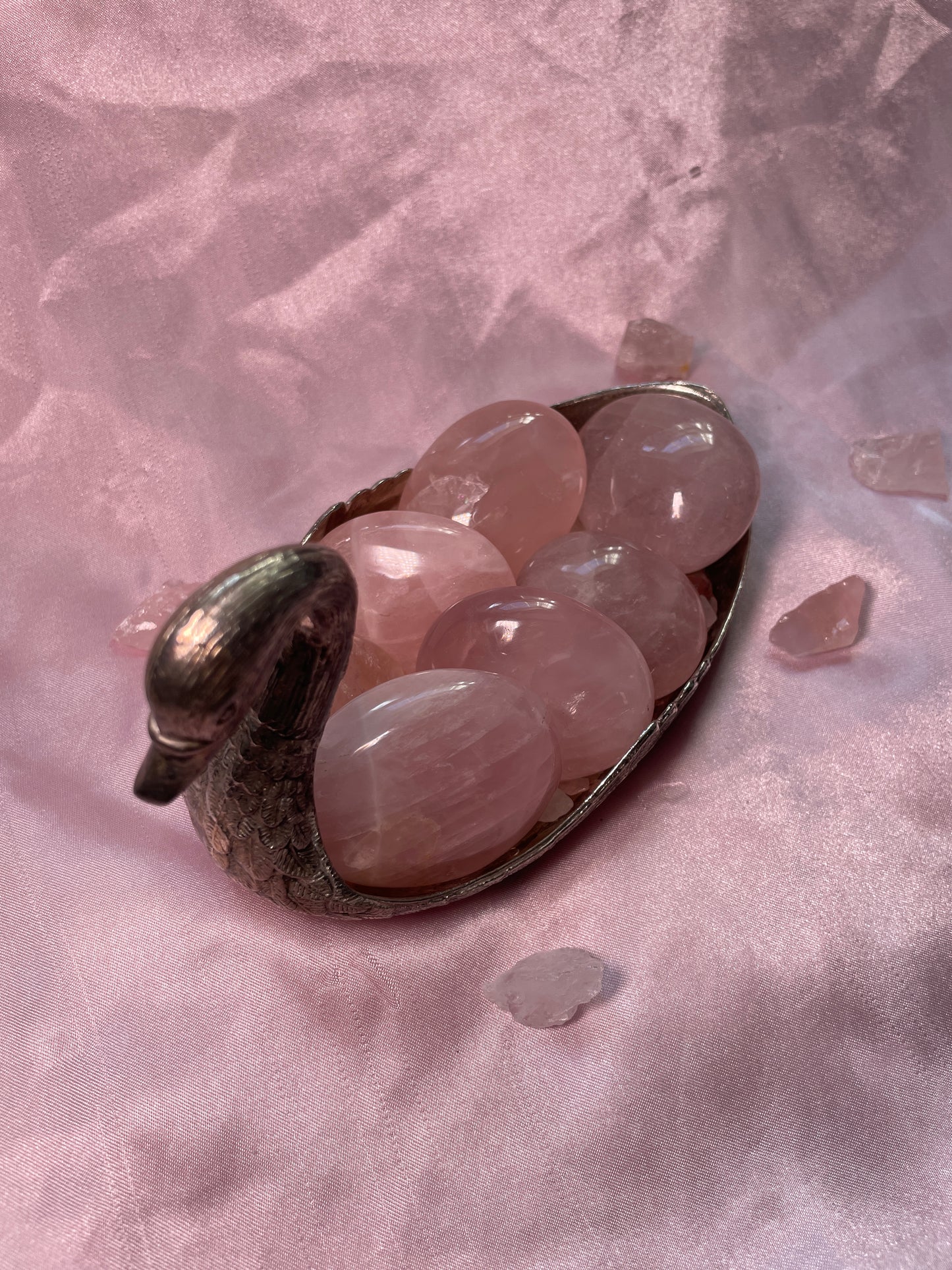 Rose Quartz Palm Stones