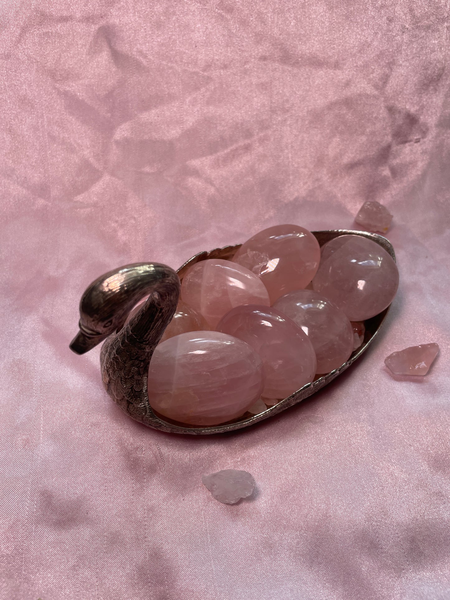 Rose Quartz Palm Stones